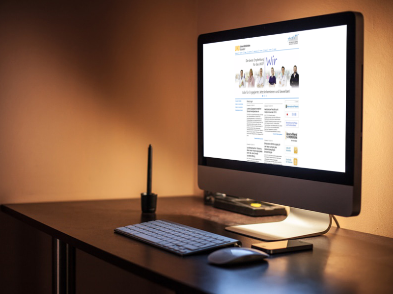 Desktop Ansicht des UKD
